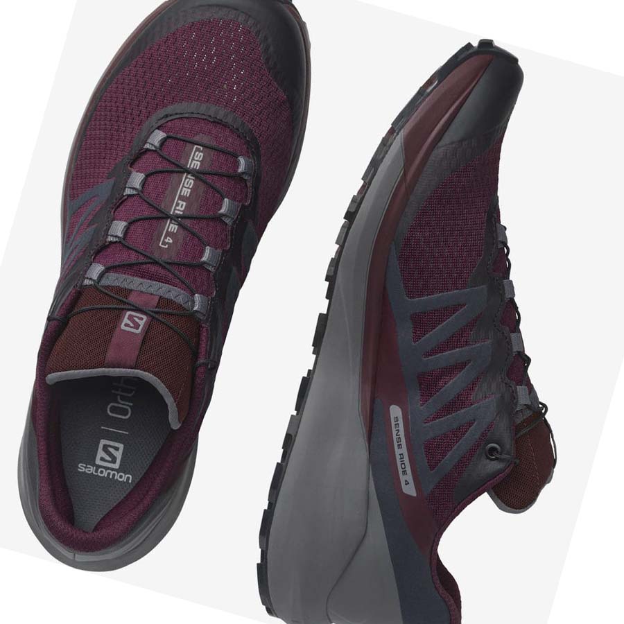 Tenis Para Trail Running Salomon SENSE RIDE 4 Mujer Morados | MX 2749KOR